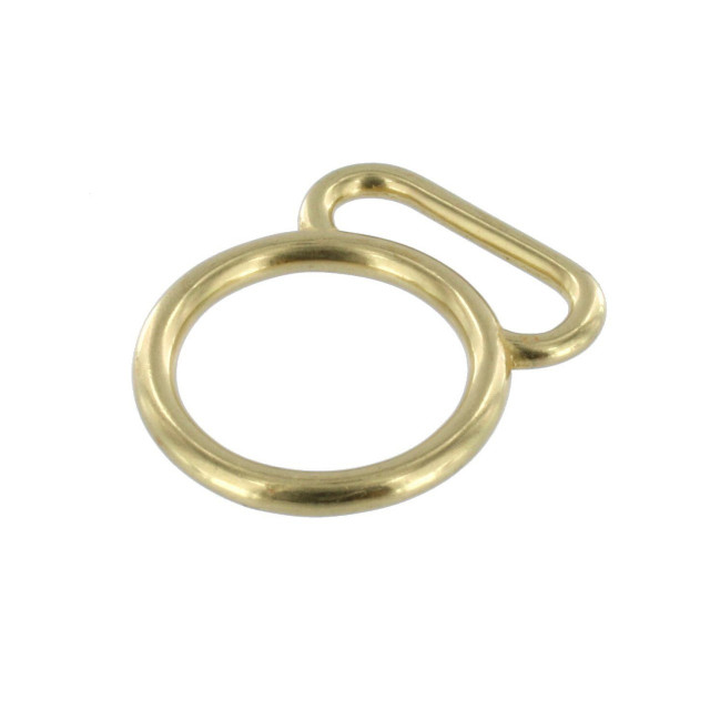 20135 30mm Natural Brass, Double Loop, Solid Brass