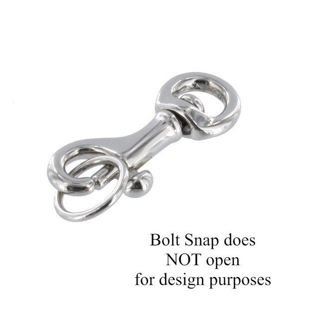 C3750 1/4" Nickel Plate, Swivel Bolt Snap with O-Ring, Solid Brass