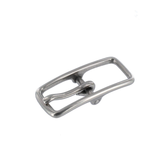G1516 5/8" Nickel Matte, Center Bar Buckle, Solid Brass