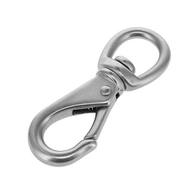 241 7/16" Nickel Matte, Swivel Lever Snap, Solid Brass