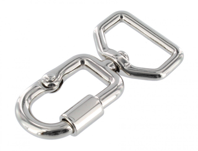 B6452 1" Nickel Plate, Hinge Screw Snap, Solid Brass-LL