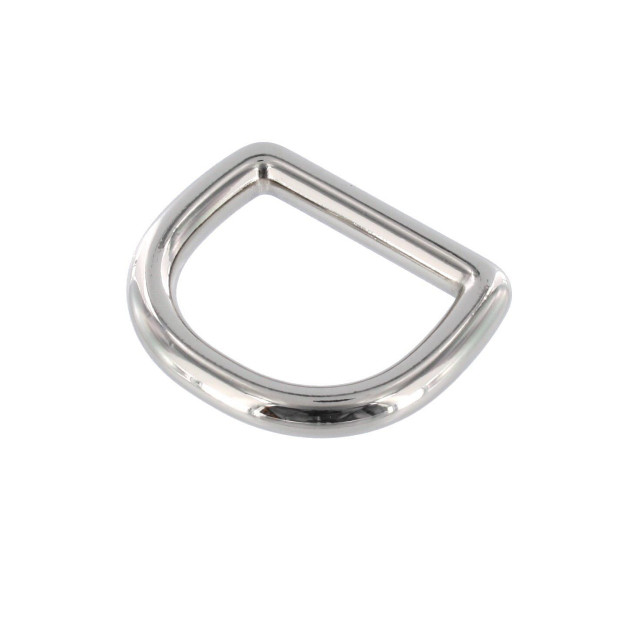 B6854 1" Nickel Plate, D-Ring, Solid Brass-LL