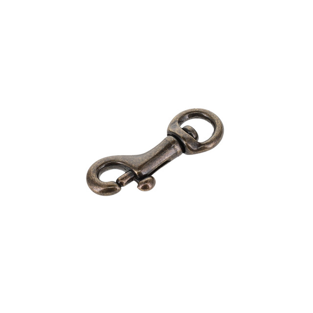 45 1/4" Antique Brass, Swivel Bolt Snap, Solid Brass-LL