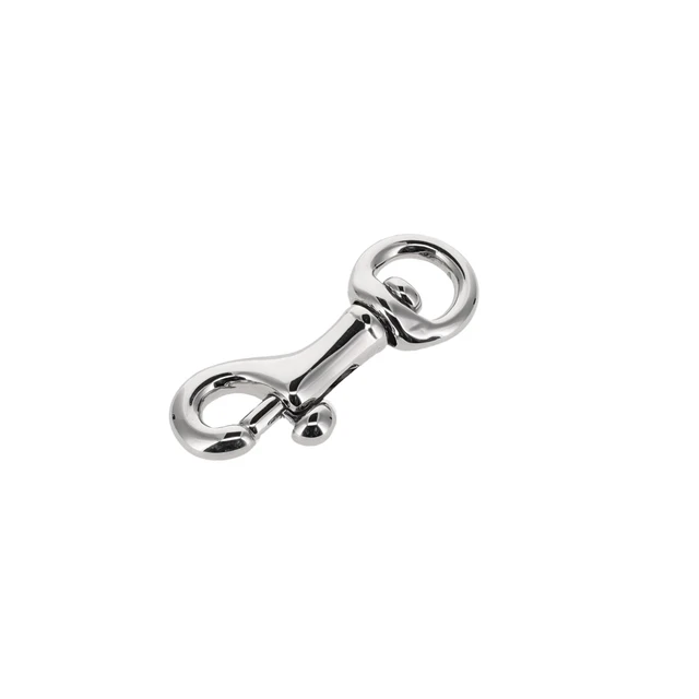 45 1/4" Nickel Plate, Swivel Bolt Snap, Solid Brass-LL