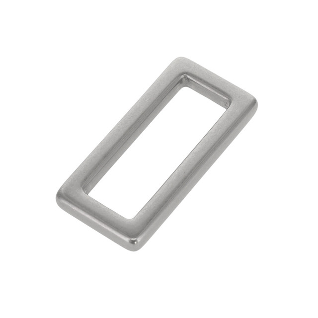 B7103 1 3/4" Nickel Matte, Square Single Loop, Solid Brass-LL