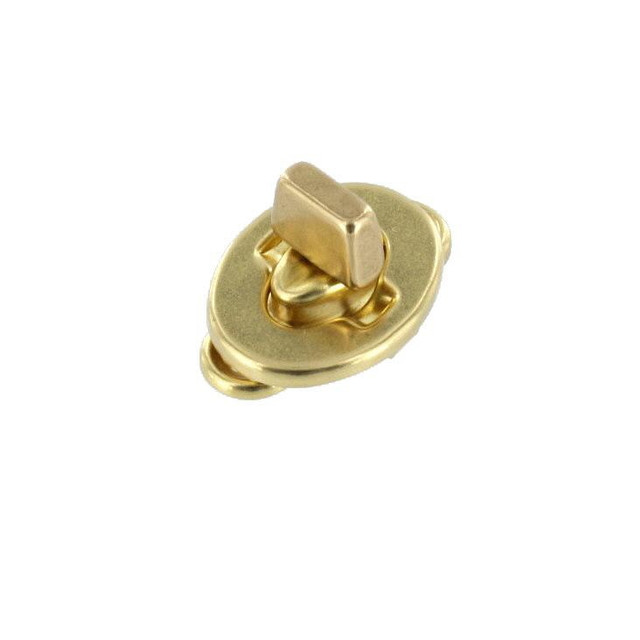 4016 Natural Brass, Turn Lock, Solid Brass-LL ***Requires Rivets***