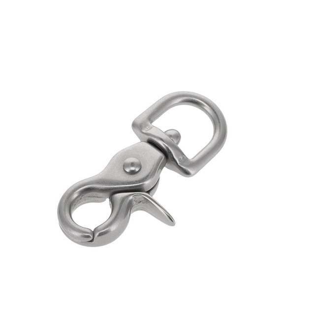 3008A 7/16" Nickel Matte, Mini Swivel Trigger Snap, Solid Brass-LL