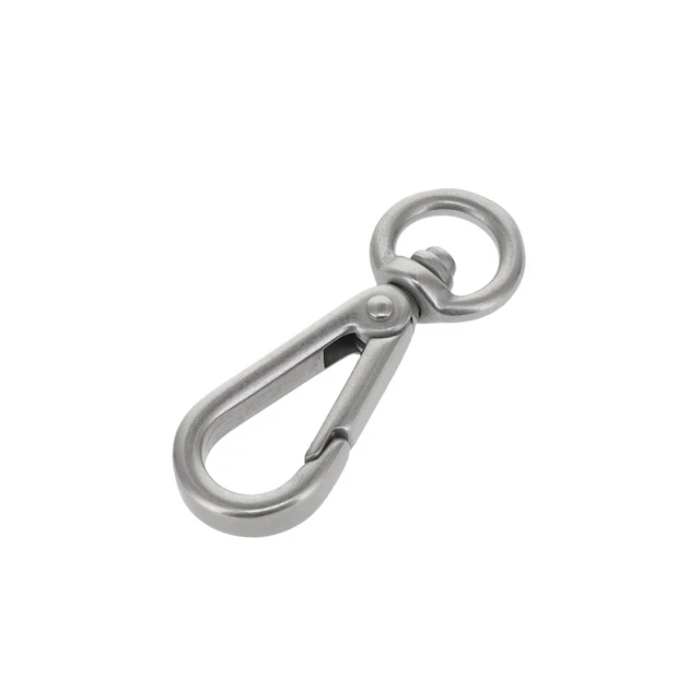 4000N 3/8" Nickel Matte, Swivel Lever Snap, Solid Brass