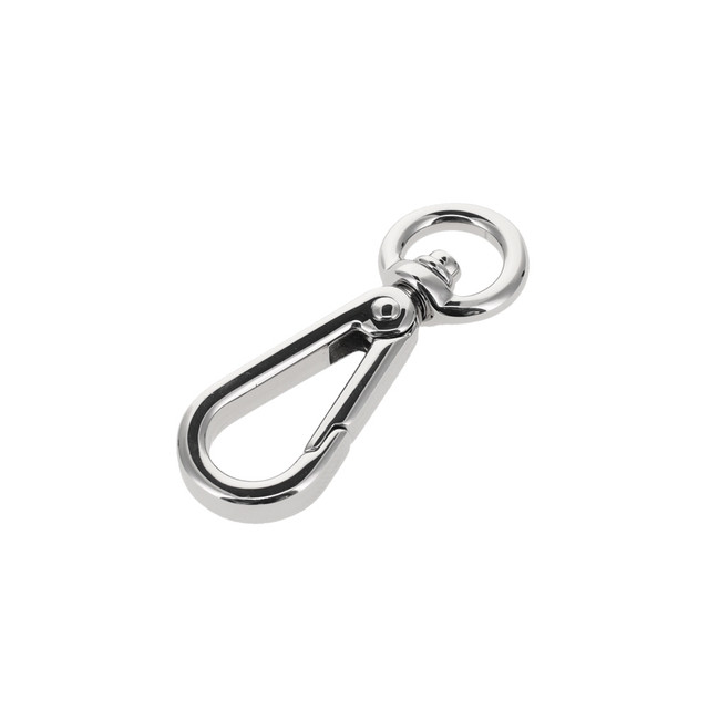 4000N 3/8" Nickel Plate, Swivel Lever Snap, Solid Brass