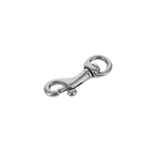 45 1/4" Nickel Matte, Swivel Bolt Snap, Solid Brass-LL