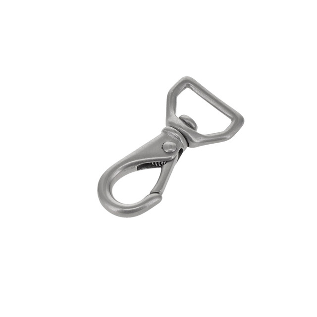 220 Nickel Matte, Mini Swivel Lever Snap, Solid Brass-LL