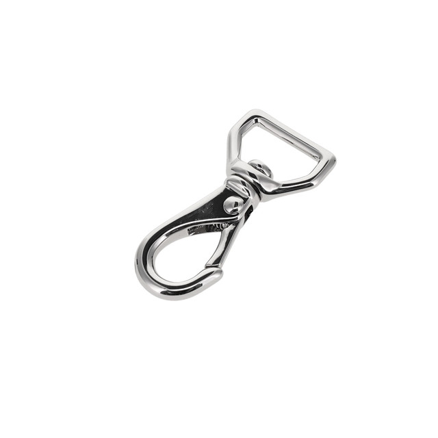 220 Nickel Plate, Mini Swivel Lever Snap, Solid Brass-LL