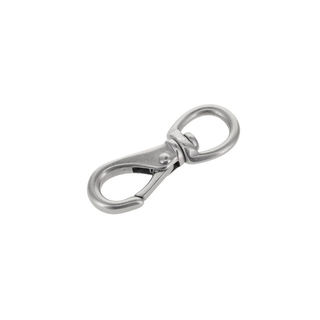 221 3/8" Nickel Matte, Mini Swivel Lever Snap, Solid Brass-LL