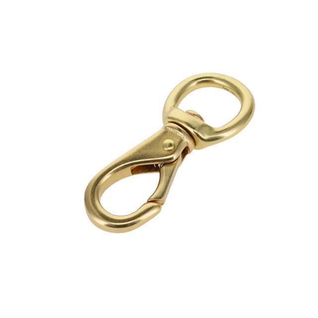 231 1/2" Natural Brass, Swivel Lever Snap, Solid Brass