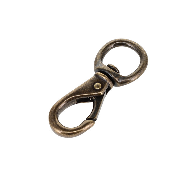 231 1/2" Antique Brass, Swivel Lever Snap, Solid Brass