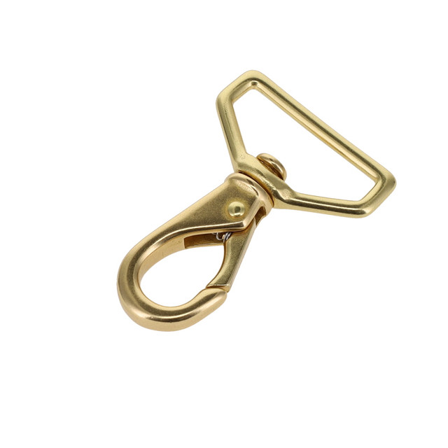 230 Natural Brass, Swivel Lever Snap, Solid Brass-LL
