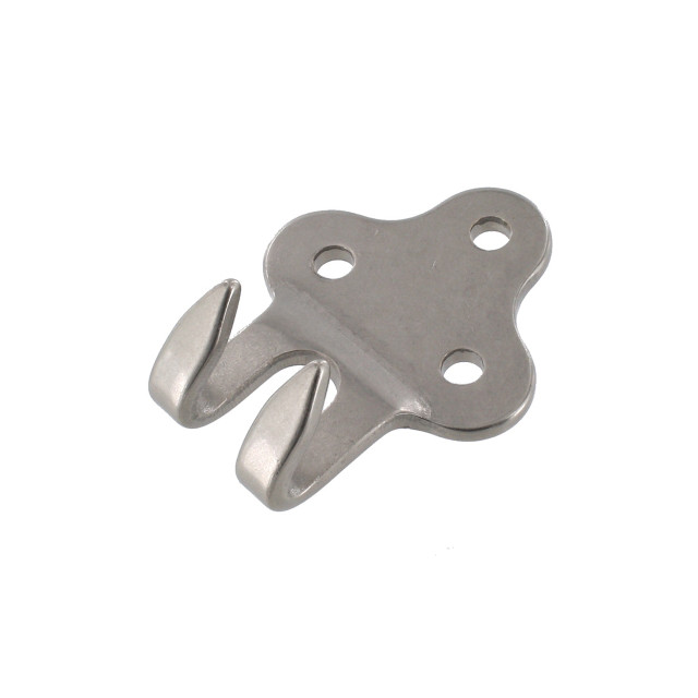 B8149 1 1/4" Nickel Matte, Belt/Strap Hook, Brass-LL