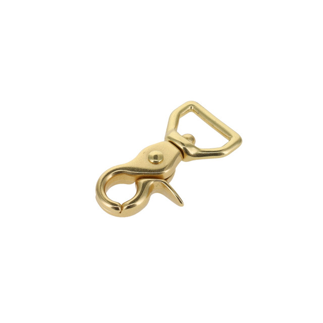 3012A Natural Brass, Extra Mini Swivel Trigger Snap, Solid Brass-LL, Multiple Sizes