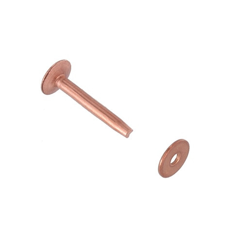 CRB14 #14 Copper Rivets w/ Burrs, Solid Copper (1lb. bag)