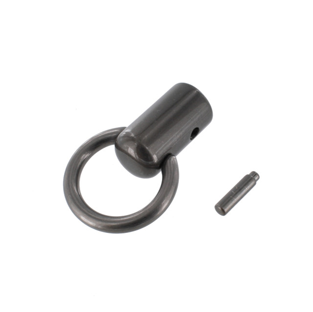 G13509 24 x 4.5mm Gun Metal, Cord Cap, Compression pin, Zinc