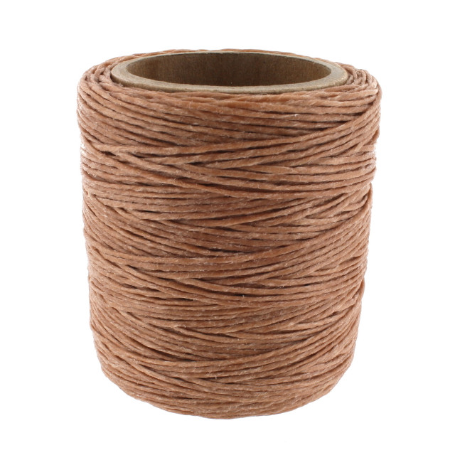 Maine Thread, Twisted Waxed Cord, 70 yard spool, Bark Tan