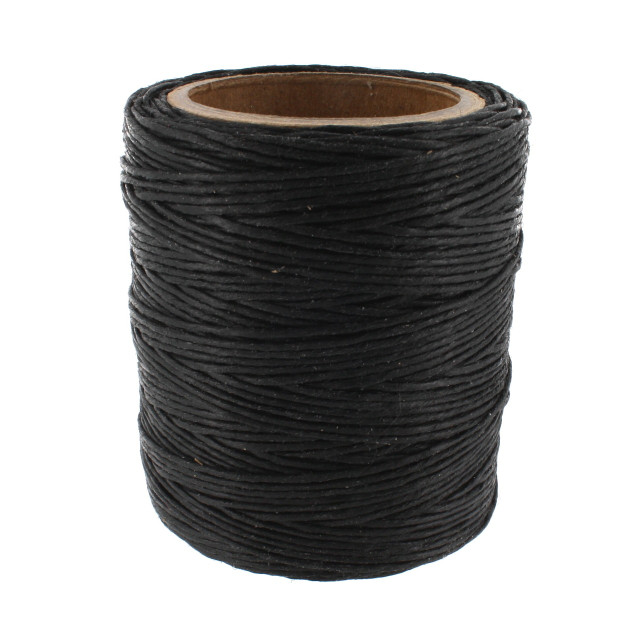Maine Thread, Twisted Waxed Cord, 70 yard spool, Black