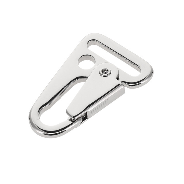 B7443 1" Nickel Plate, HK Clip Sling Lever Snap, Solid Iron