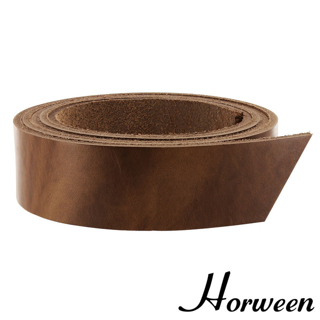 Horween Chromexcel Leather Strap, Natural, 55" to 60" Long, Multiple Weights