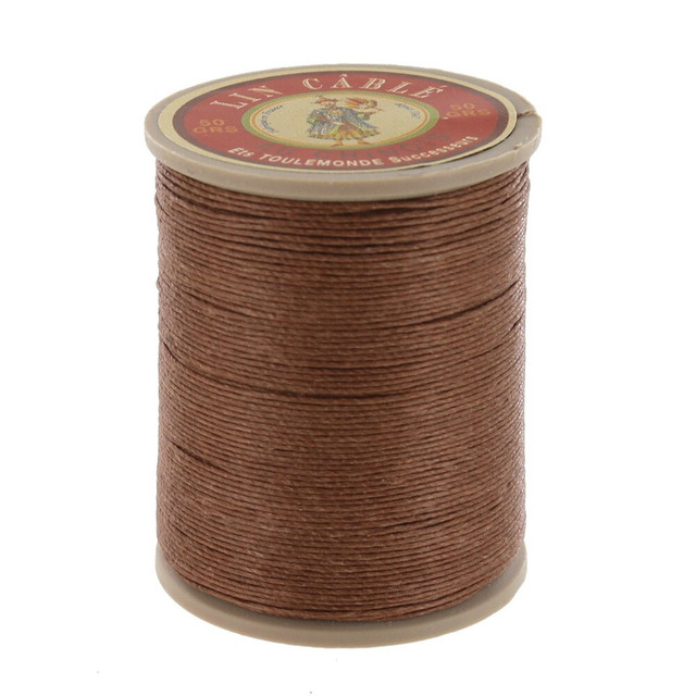 Fil Au Chinois Lin Cable, Waxed Linen Thread, Beige (185)