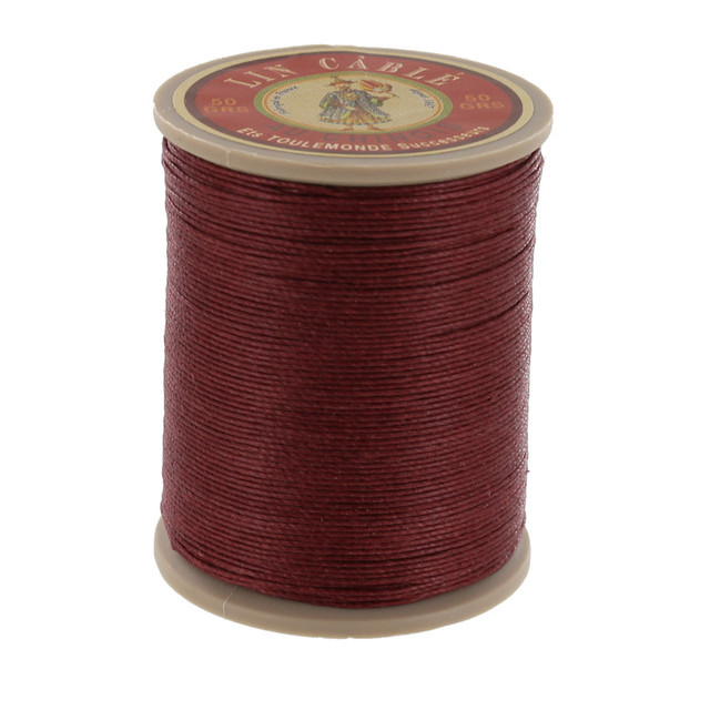 Fil Au Chinois Lin Cable, Waxed Linen Thread, Brick (425)