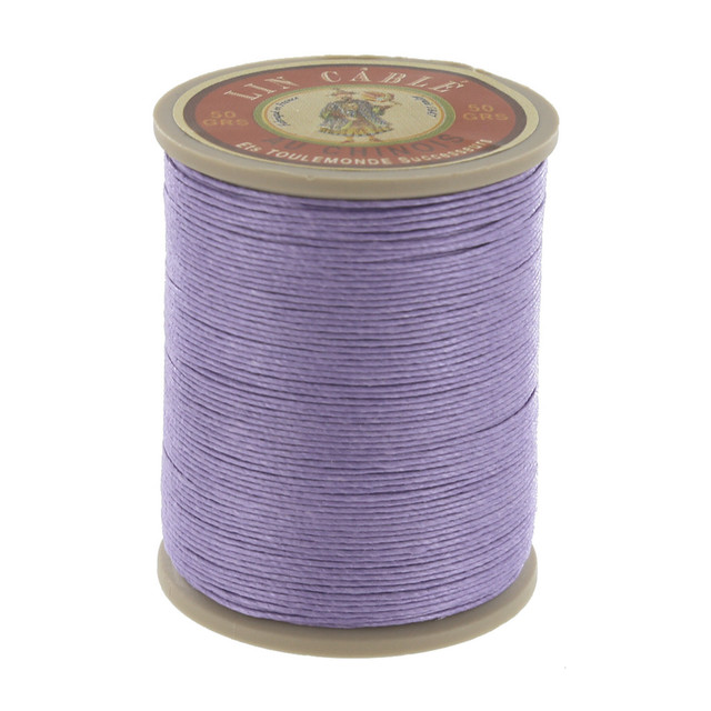 Fil Au Chinois Lin Cable, Waxed Linen Thread, Mauve (497)
