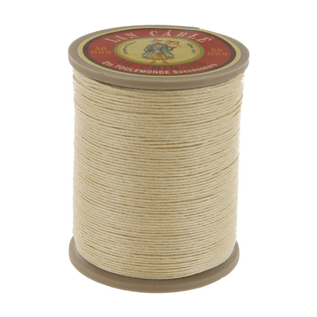 Fil Au Chinois Lin Cable, Waxed Linen Thread, Ecru (571)