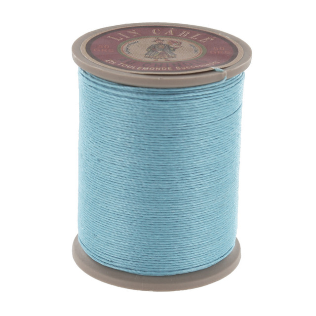Fil Au Chinois Lin Cable, Waxed Linen Thread, Turquoise (677)