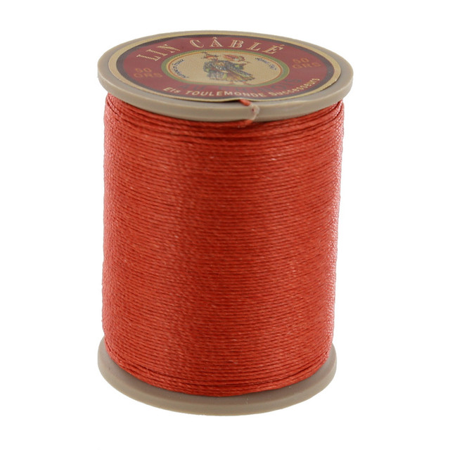 Fil Au Chinois Lin Cable, Waxed Linen Thread, Pumpkin (420)