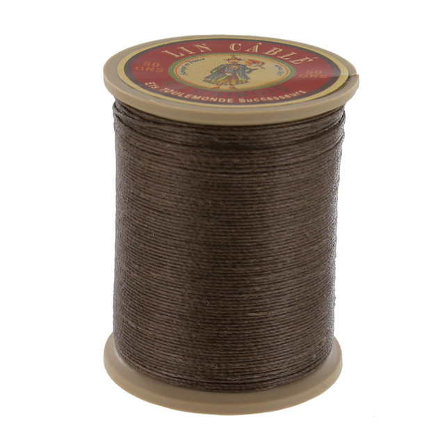 Fil Au Chinois Lin Cable, Waxed Linen Thread, Taupe (518)