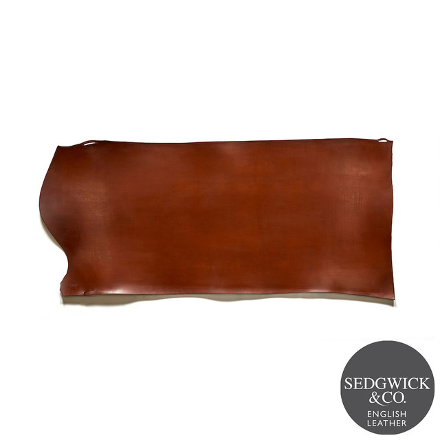 Sedgwick English Bridle Leather, Bend, 9-10oz, Hazel