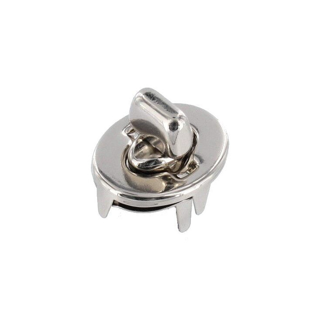 3016 Nickel Plate, Turn Lock, Solid Brass (four piece set)-LL