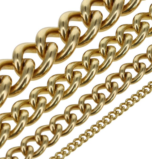 B8835 Natural Brass, Round Chain, Solid Brass-LL (36" length)