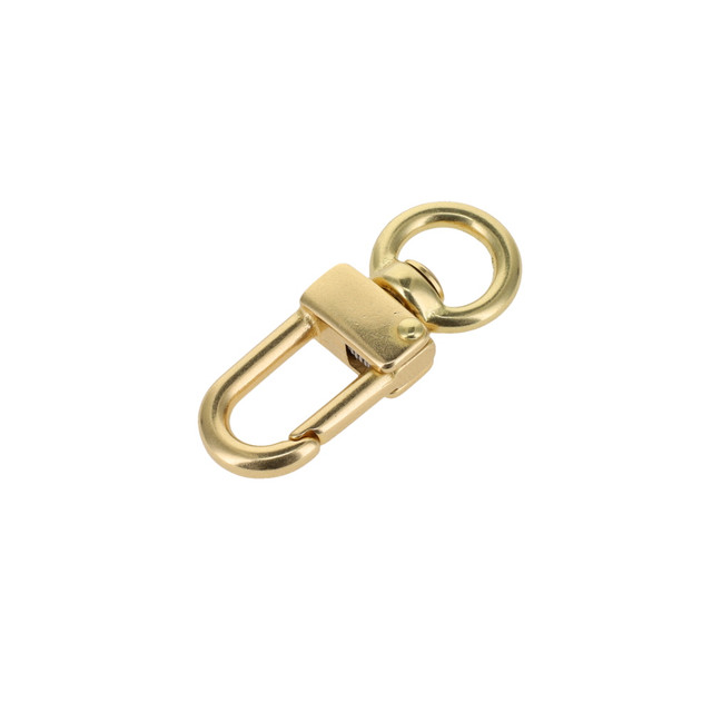 511 3/8" Natural Brass, Swivel Lever Snap, Solid Brass-LL