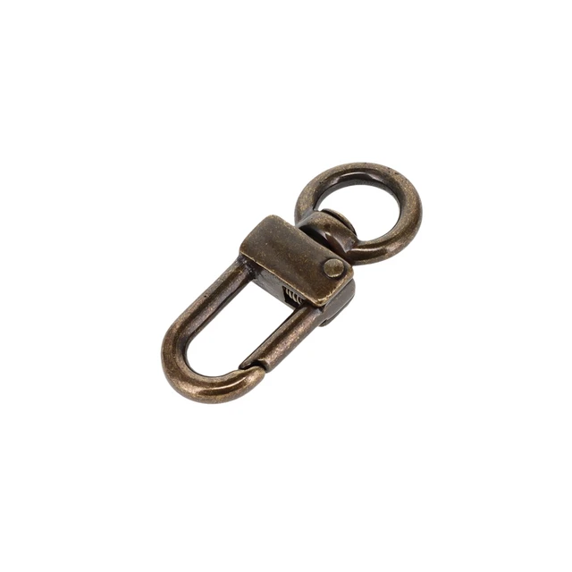 511 3/8" Antique Brass, Swivel Lever Snap, Solid Brass-LL