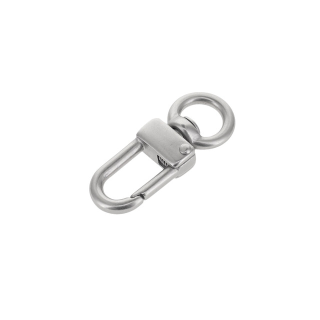 511 3/8" Nickel Matte, Swivel Lever Snap, Solid Brass-LL