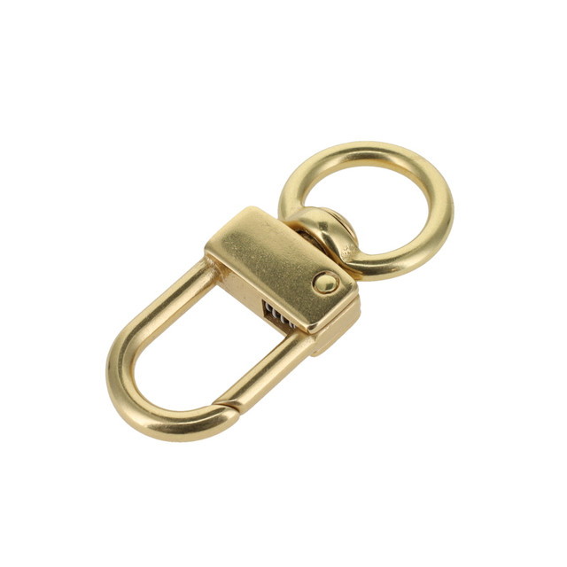 521 5/8" Natural Brass, Swivel Lever Snap, Solid Brass-LL