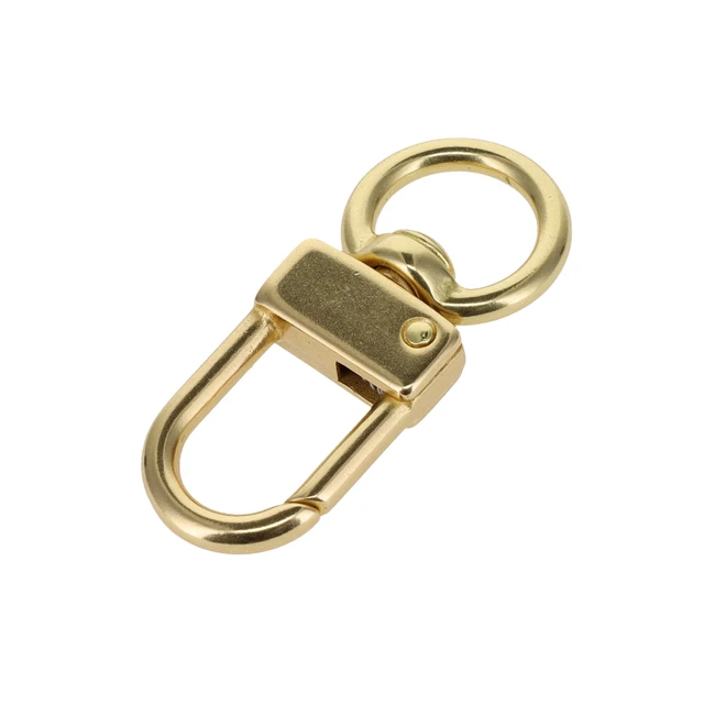 521 5/8" Natural Brass, Swivel Lever Snap, Solid Brass-LL