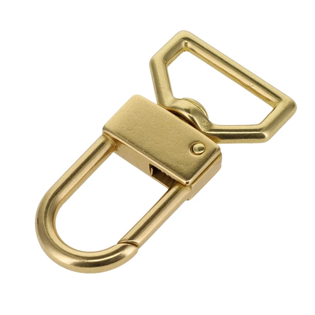 530 1" Natural Brass, Swivel Lever Snap, Solid Brass-LL