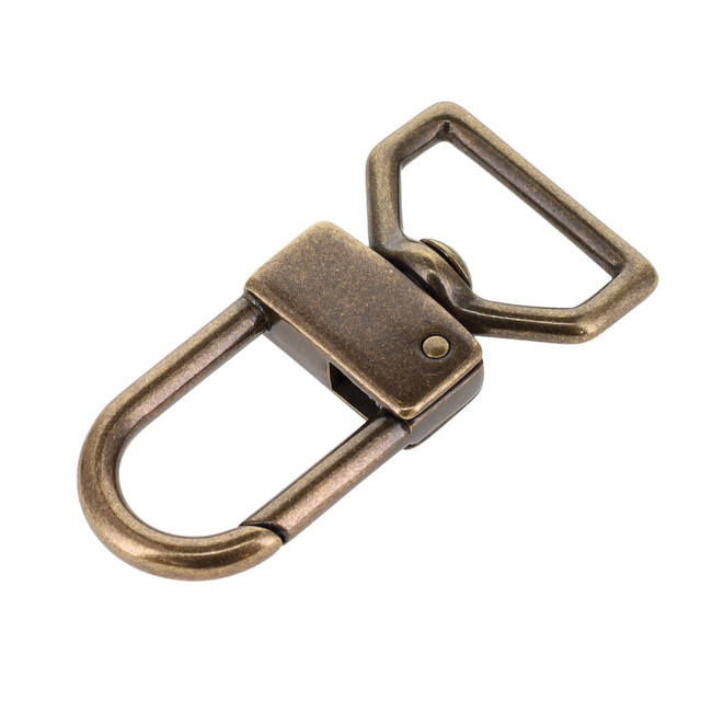 530 1" Antique Brass, Swivel Lever Snap, Solid Brass-LL