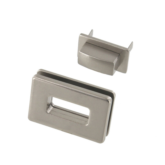 B8707 Nickel Matte, Rectangle Magnetic Closure, Zinc