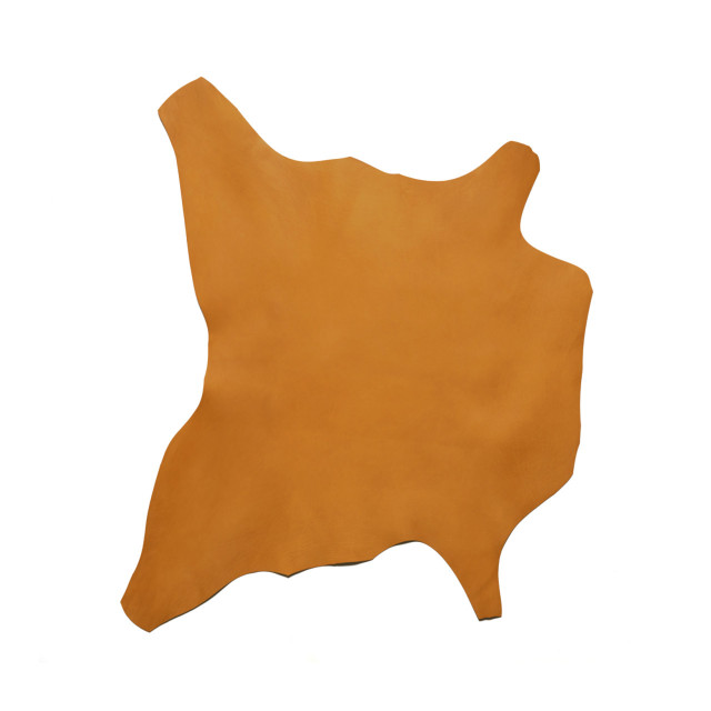Korba Buffalo Calf, Burnishable Veg Tanned Hide, Mango