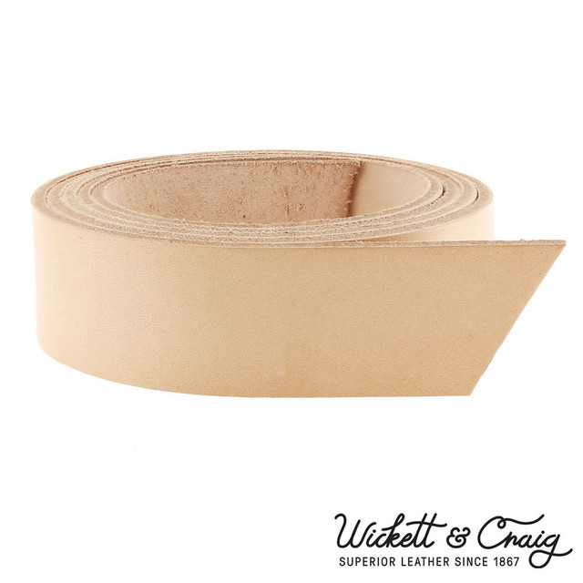 Wickett & Craig Carving Leather Strap, Natural, 55" to 60" Long, 8-10oz & 10-12oz