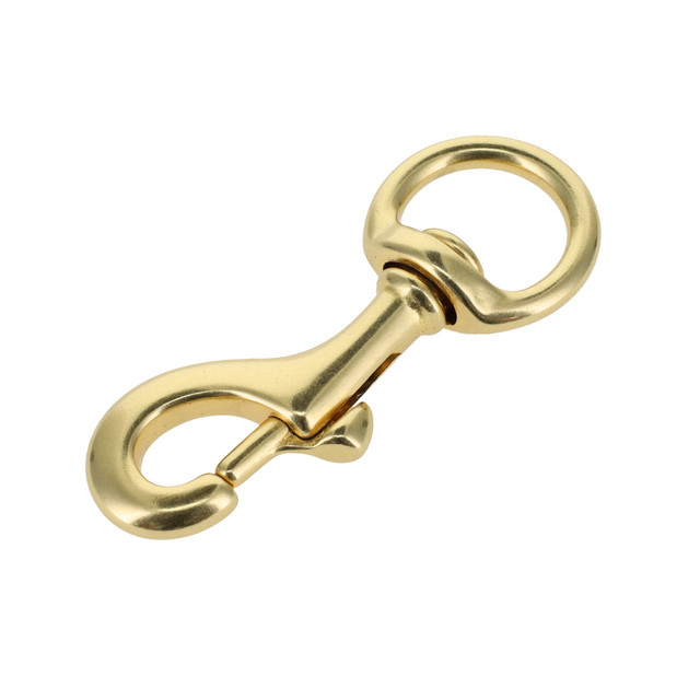 3511 3/4" Natural Brass, Swivel Bolt Snap, Solid Brass-LL