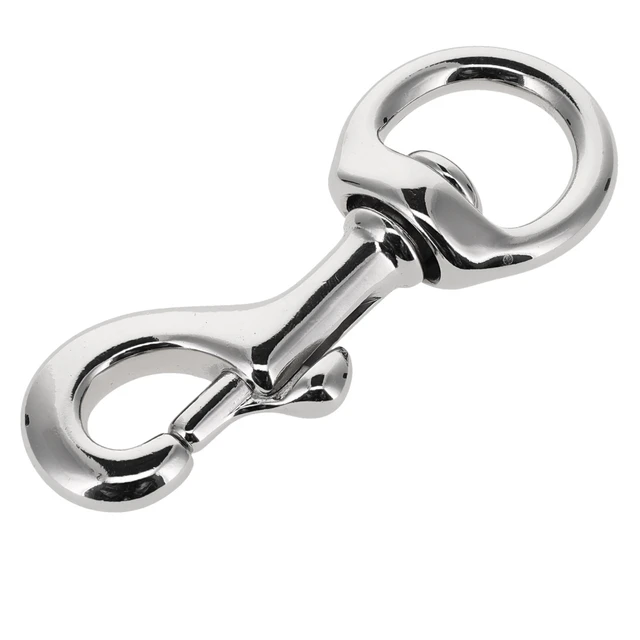 3611  3/4" Nickel Plate, Swivel Bolt Snap, Solid Brass